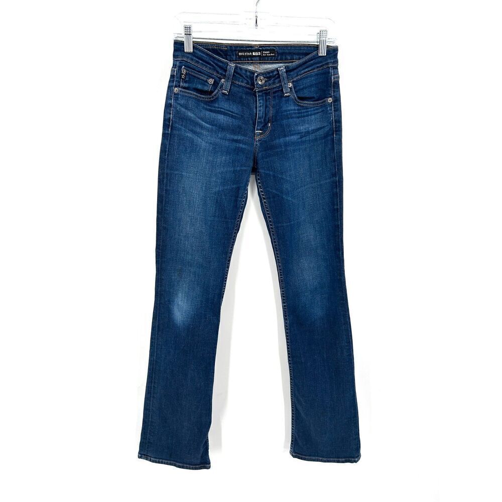 BIG STAR Women's Hazel Mid Rise Boot Cut Denim Blue Jeans Size 26